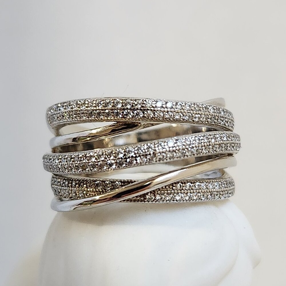 Estate Silver Multi-Band Ring - Picture 13 of 13